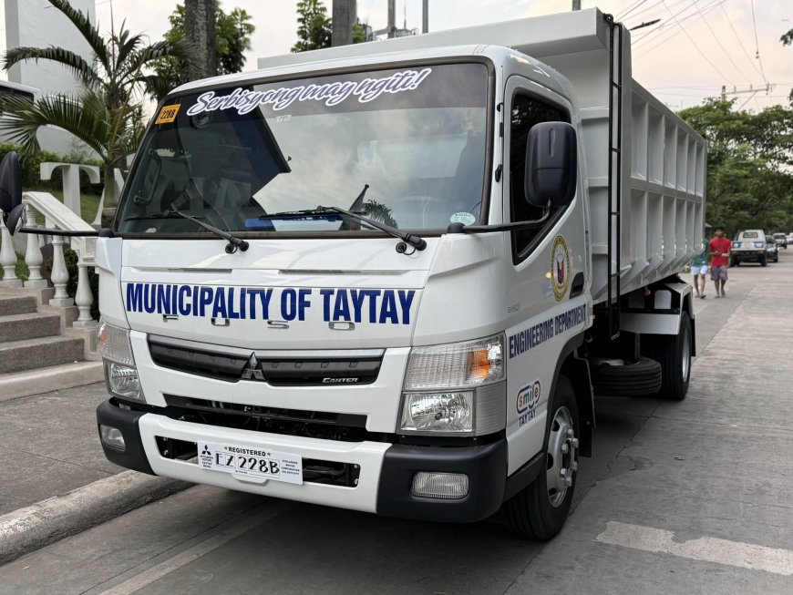 INVESTING IN A CLEANER, SAFER TAYTAY: 4 NEW TRUCKS FOR WASTE AND WATERWAY MANAGEMENT